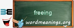 WordMeaning blackboard for freeing